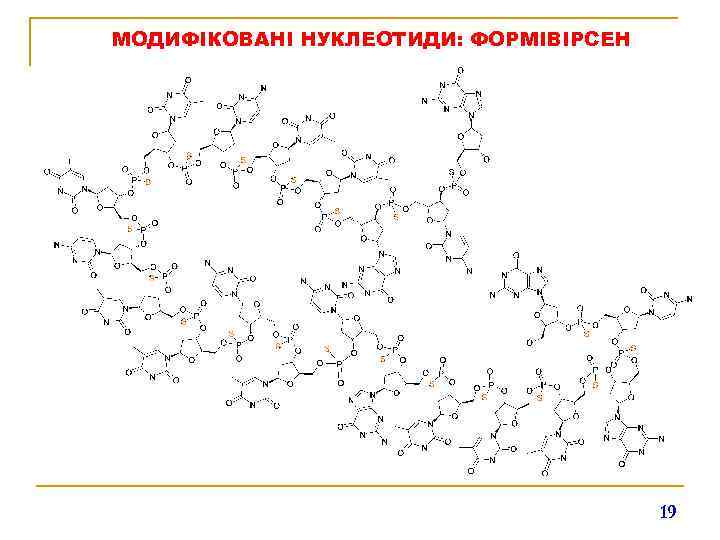 МОДИФІКОВАНІ НУКЛЕОТИДИ: ФОРМІВІРСЕН 19 