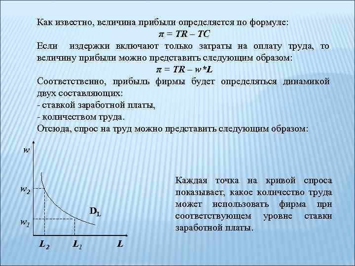 Как известно, величина прибыли определяется по формуле: π = TR – TC Если издержки