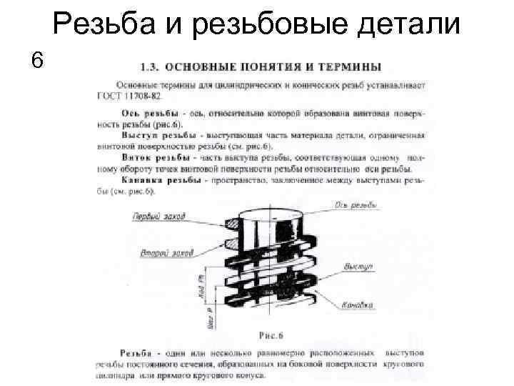 Резьба и резьбовые детали 6 