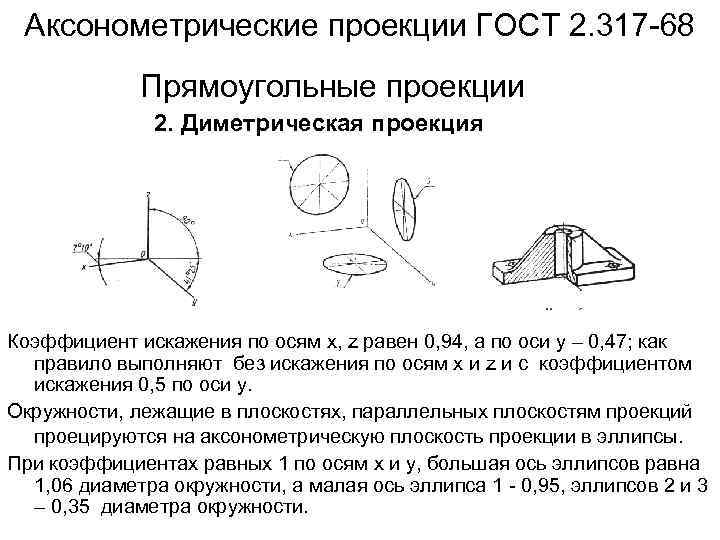 Коэффициент проекции. Аксонометрические проекции коэффициенты искажения. Аксонометрия ГОСТ. Аксонометрия по ГОСТУ. Коэффициентами искажения по осям и аксонометрическими проекциями.