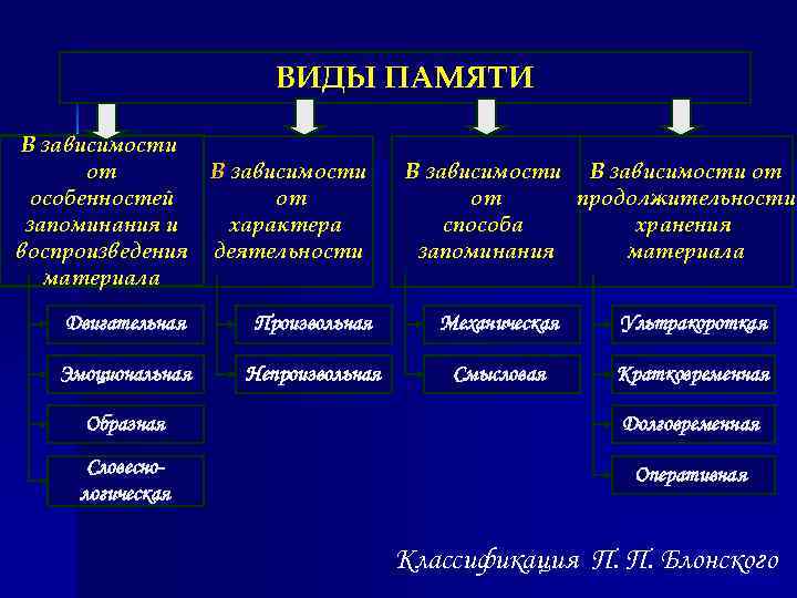 Какой вид памяти преобладает в дошкольном возрасте. Виды памяти. Типы памяти человека. Виды памяти у человека. Преобладающий вид памяти.