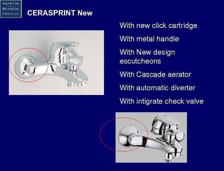 CERASPRINT New With new click cartridge With metal handle With New design escutcheons With