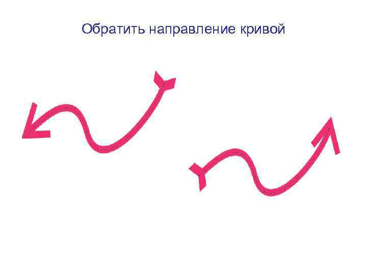 Обратить направление кривой 