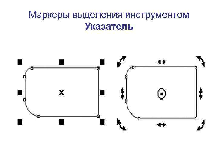 Маркеры выделения инструментом Указатель 