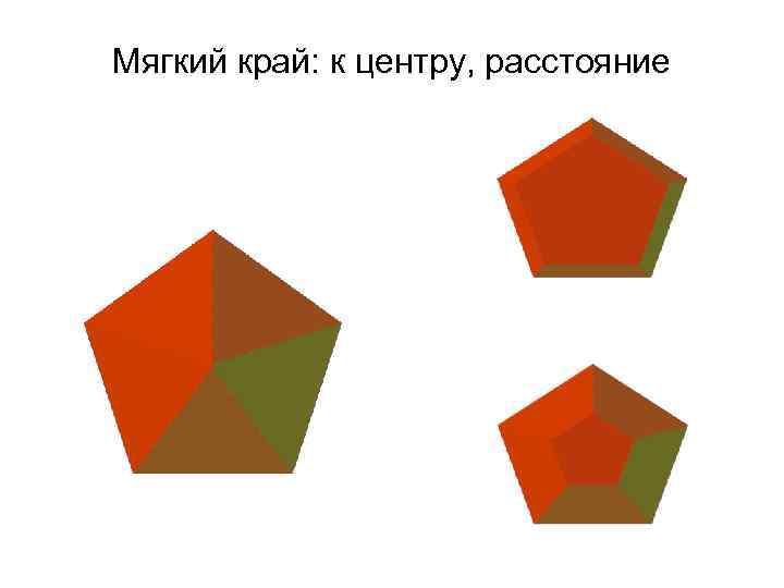 Мягкий край: к центру, расстояние 