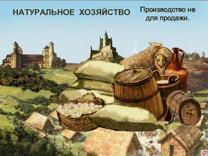 НАТУРАЛЬНОЕ ХОЗЯЙСТВО Производство не для продажи. 