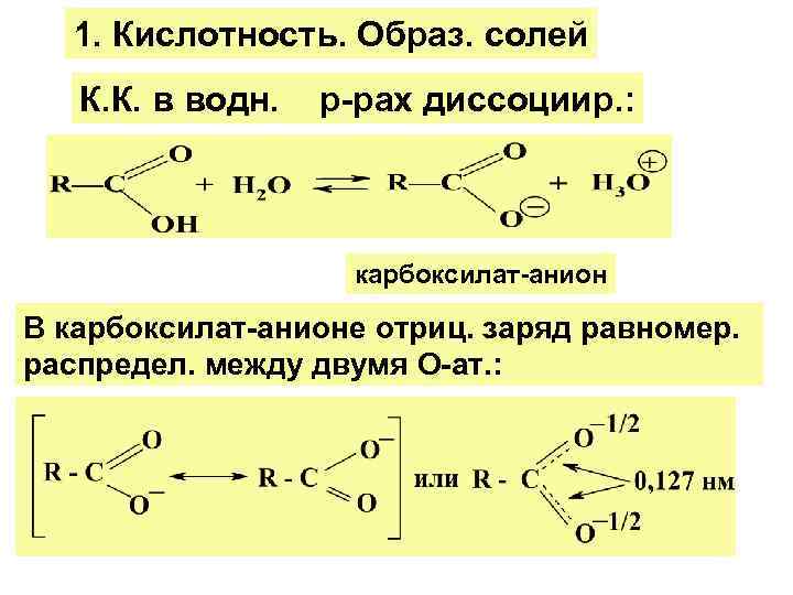 Образ солей. Строение карбоксилат-Иона. Пространственное строение карбоксилат-аниона. Электронное строение карбоксильной группы и карбоксилат-аниона. Строение карбоксильной группы и карбоксилат-аниона.