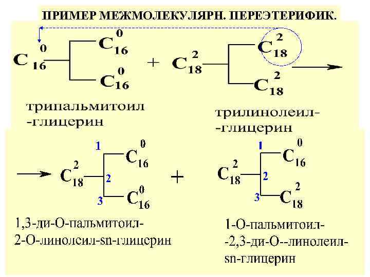 ПРИМЕР МЕЖМОЛЕКУЛЯРН. ПЕРЕЭТЕРИФИК. 