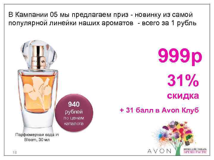 В Кампании 05 мы предлагаем приз - новинку из самой популярной линейки наших ароматов