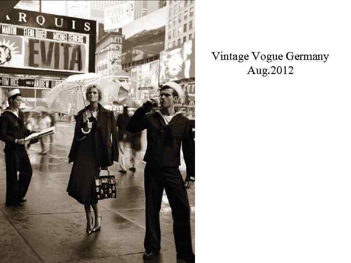 Vintage Vogue Germany Aug. 2012 