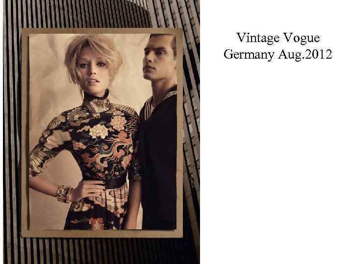 Vintage Vogue Germany Aug. 2012 
