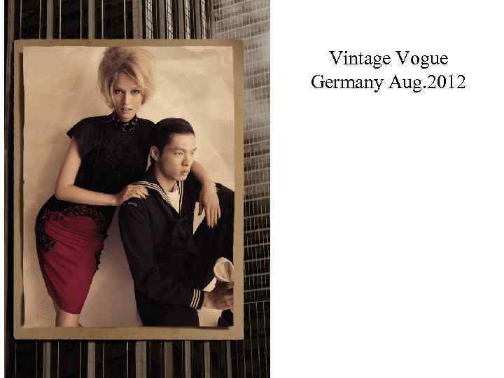 Vintage Vogue Germany Aug. 2012 
