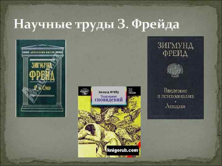 Научные труды З. Фрейда 