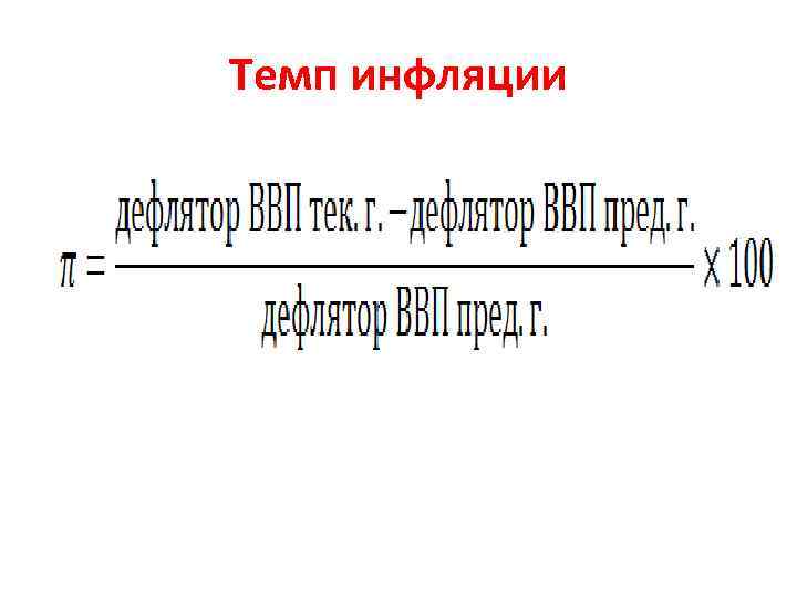 Темп инфляции 