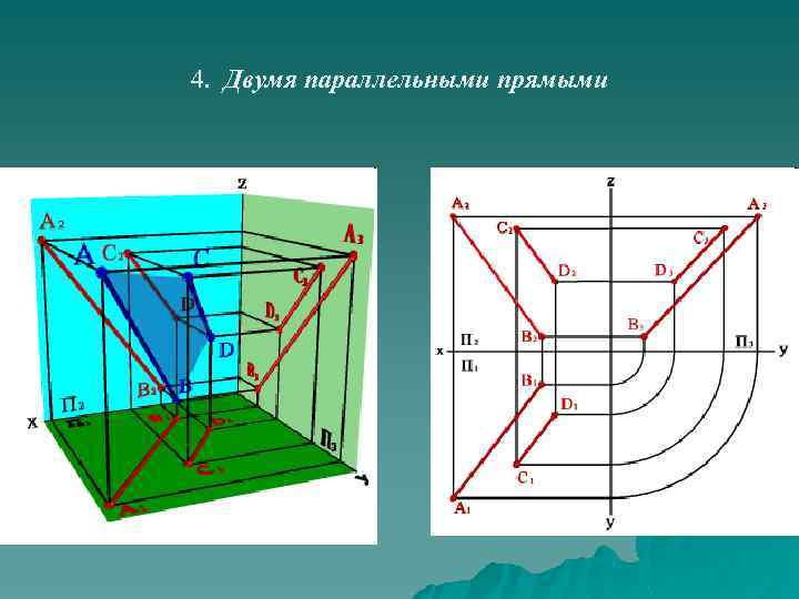 4. Двумя параллельными прямыми 