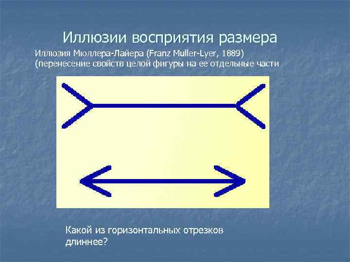 Иллюзия восприятия размера картинки