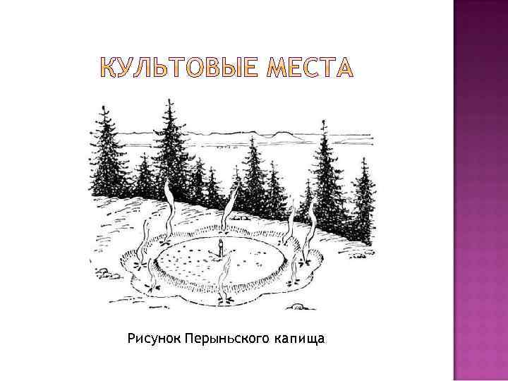 Рисунок Перыньского капища 