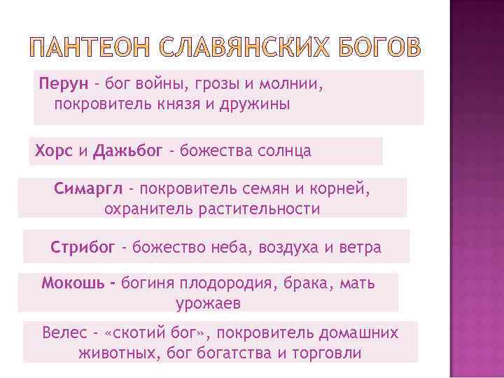Перун - бог войны, грозы и молнии, покровитель князя и дружины Хорс и Дажьбог
