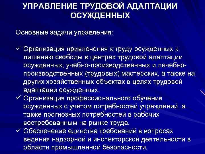 Управление трудовой. Трудовая адаптация осужденных. Центр трудовой адаптации осужденных. Стадии адаптации осужденного. Отдел трудовой адаптации осужденных это.