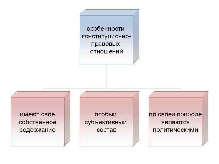 особенности конституционноправовых отношений имеют своё собственное содержание особый субъективный состав по своей природе являются