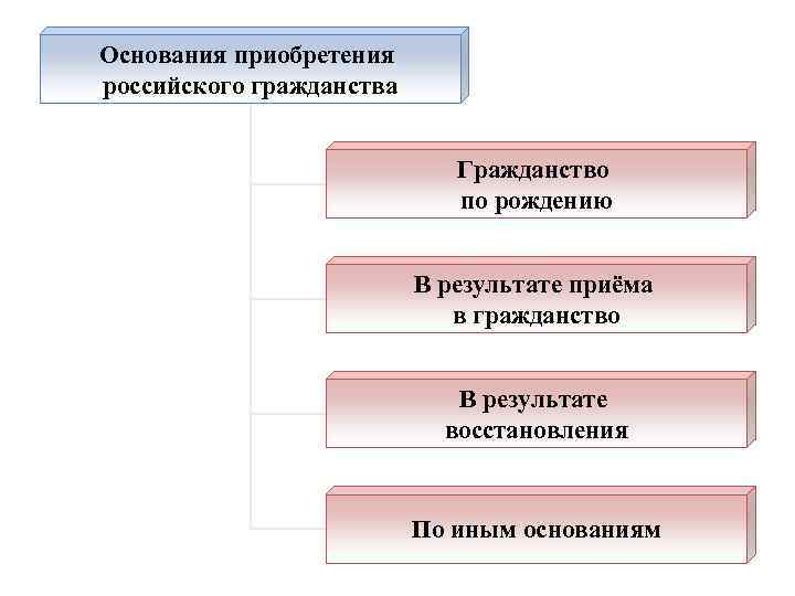 Порядок приобретения гражданства рф схема