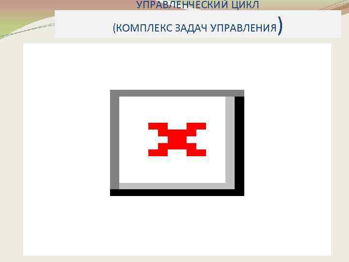 УПРАВЛЕНЧЕСКИЙ ЦИКЛ (КОМПЛЕКС ЗАДАЧ УПРАВЛЕНИЯ ) 