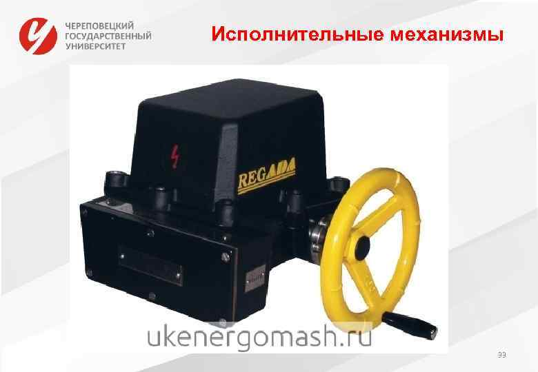Исполнительные механизмы 33 