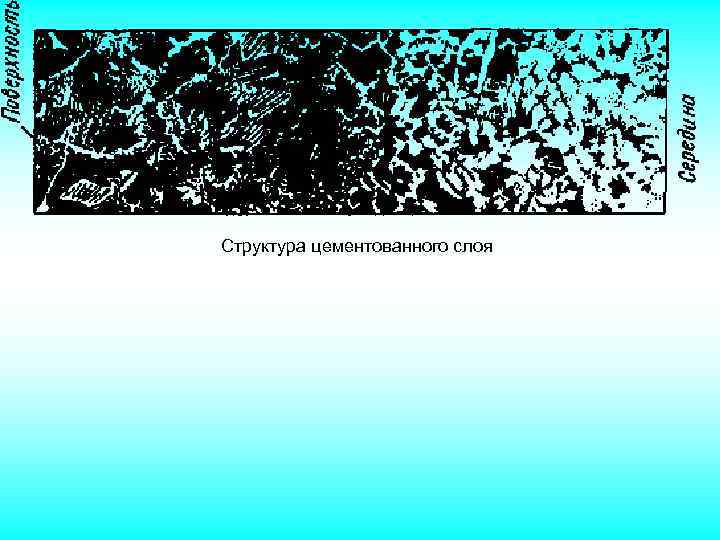 Структура цементованного слоя 