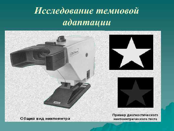 Исследование темновой адаптации 