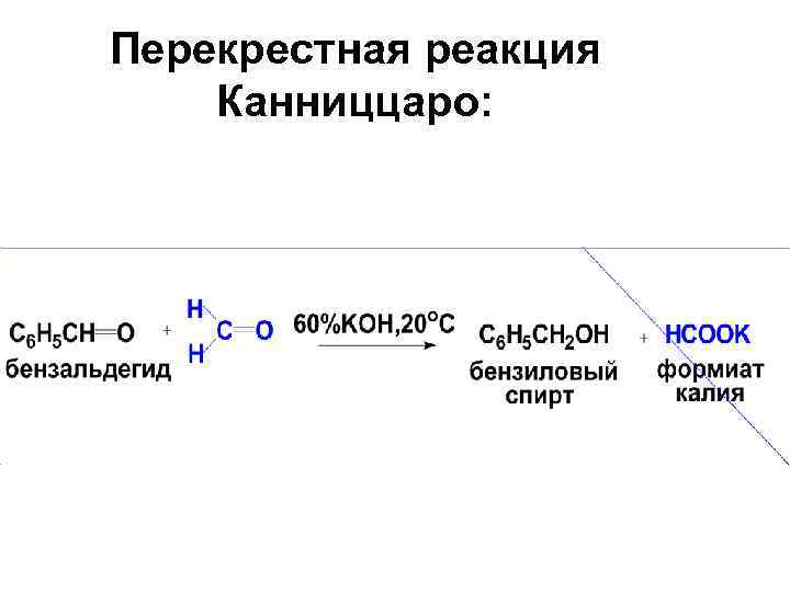 Перекрестная реакция Канниццаро: 