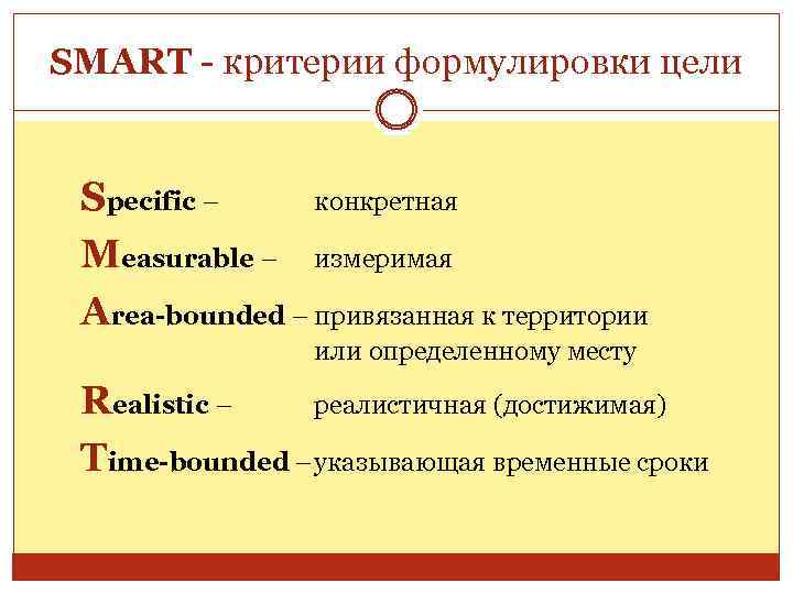 Критерии smart