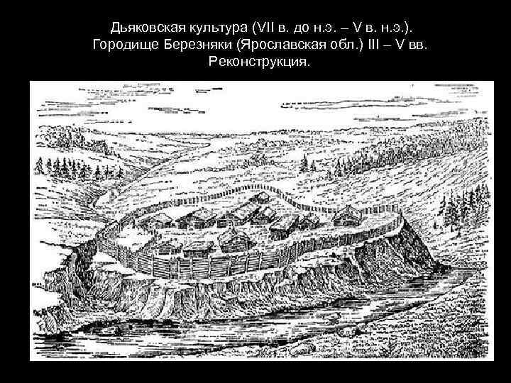 Дьяковская культура (VII в. до н. э. – V в. н. э. ). Городище