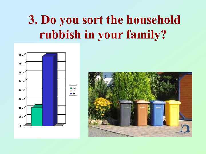3. Do you sort the household rubbish in your family? 