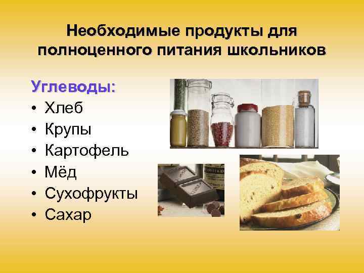 Необходимая продукция