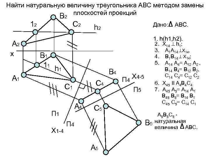 Расстояние от точки до плоскостей проекций