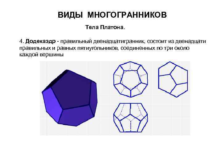 1 многогранники правильные многогранники