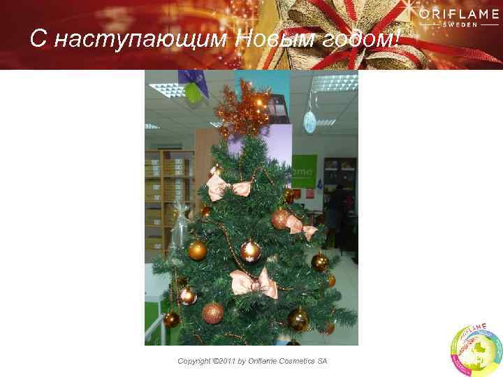 С наступающим Новым годом! Copyright © 2011 by Oriflame Cosmetics SA 