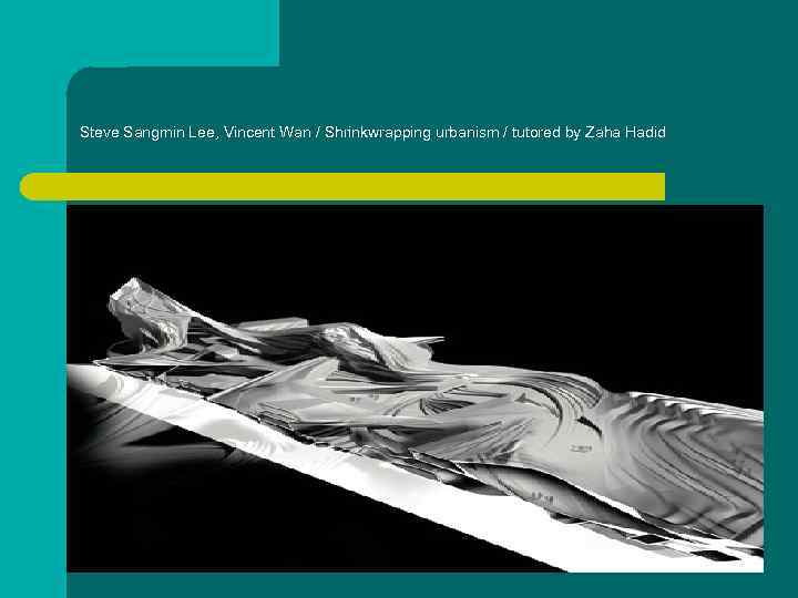 Steve Sangmin Lee, Vincent Wan / Shrinkwrapping urbanism / tutored by Zaha Hadid 