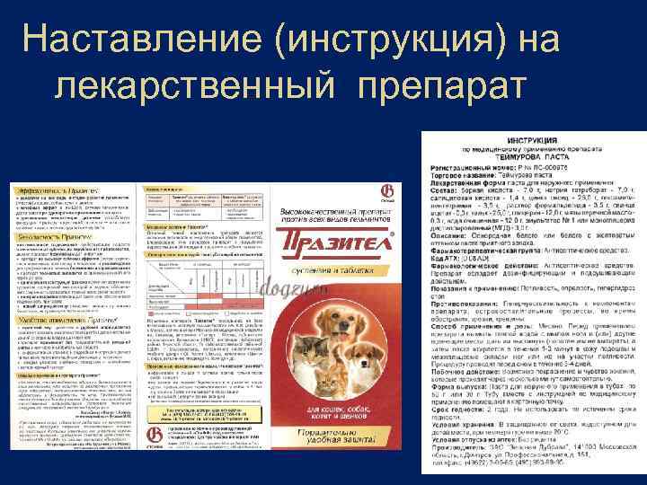 Наставление (инструкция) на лекарственный препарат 