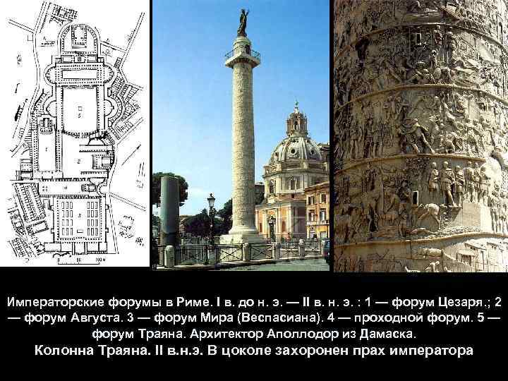 Императорские форумы в Риме. I в. до н. э. — II в. н. э.