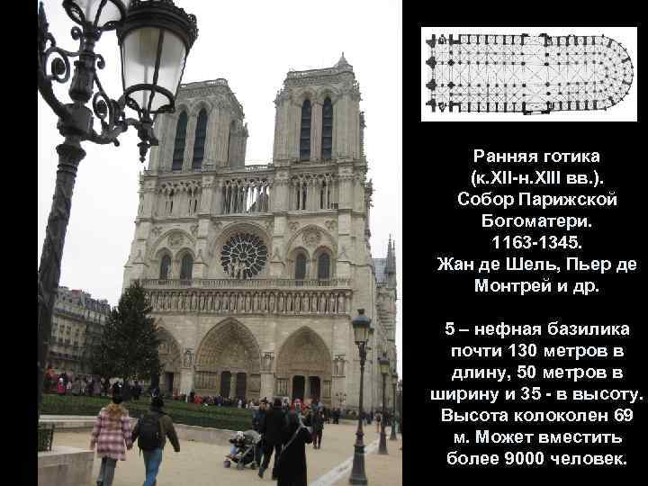 Ранняя готика (к. XII-н. XIII вв. ). Собор Парижской Богоматери. 1163 -1345. Жан де