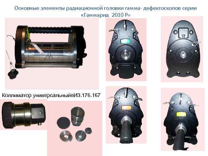 Основные элементы радиационной головки гамма- дефектоскопов серии «Гаммарид 2010 Р» Коллиматор универсальныйе. И 3.