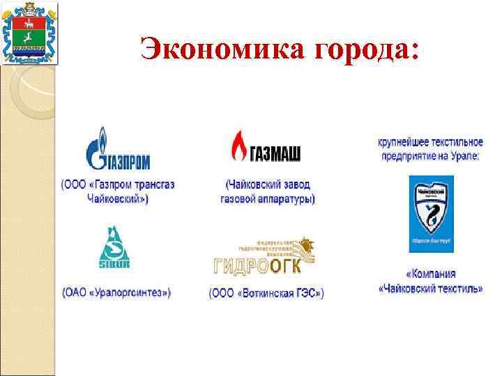 Экономика города: 