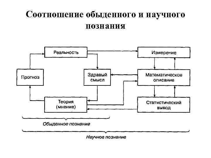 Соотношение обыденного и научного познания 