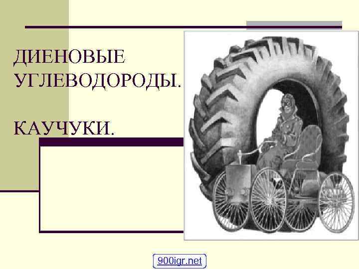 ДИЕНОВЫЕ УГЛЕВОДОРОДЫ. КАУЧУКИ. 900 igr. net 