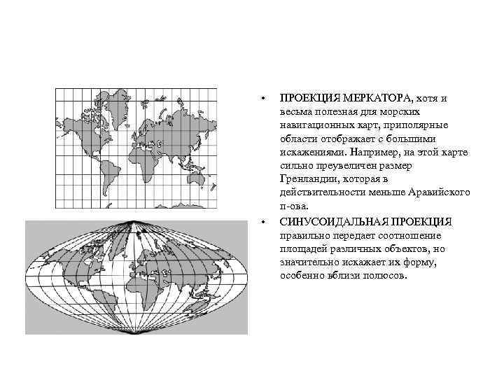 Какая проекция представлена