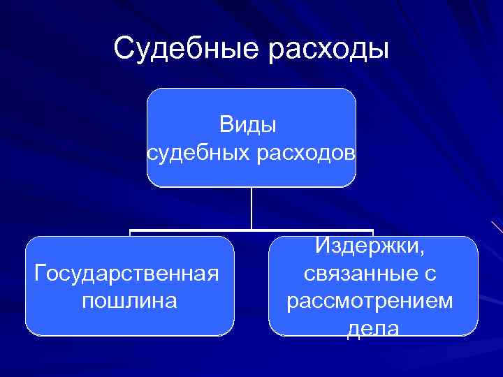 Виды судебных расходов