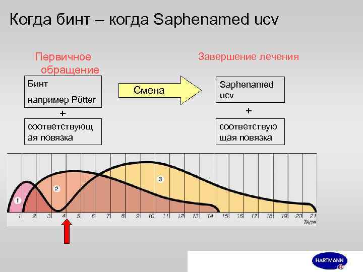 Когда бинт – когда Saphenamed ucv Первичное обращение Бинт например Pütter Завершение лечения Смена