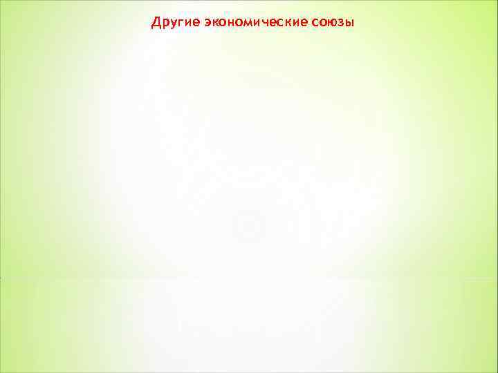 Другие экономические союзы 