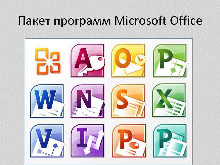 Пакет программ Microsoft Office 